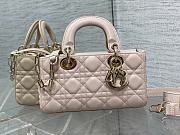 Kitlife Dior Lady Medium D-joy Bag Light Pink - 22.5 x 12 x 4 cm - 1