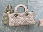 Kitlife Dior Lady Medium D-joy Bag Light Pink - 22.5 x 12 x 4 cm - 2
