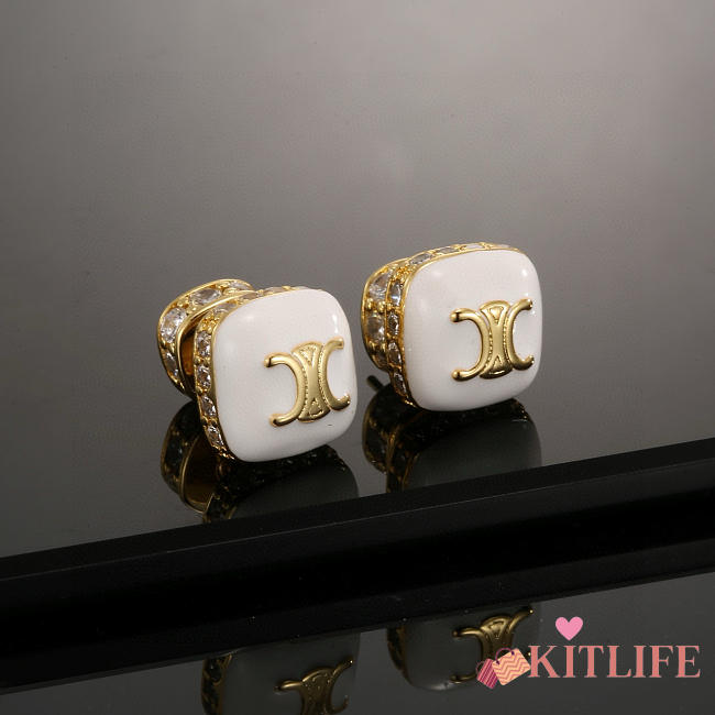 Kitlife Celine Square Stud Earrings - 1