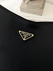 Kitlife Prada Aimée Large Black Leather Shoulder Bag 1BC228 39×23×12cm - 6