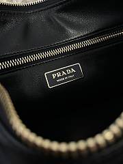 Kitlife Prada Aimée Large Black Leather Shoulder Bag 1BC228 39×23×12cm - 3