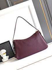 Kitlife Prada Aimée Large Burgundy Leather Shoulder Bag 1BC228 39×23×12cm  - 6