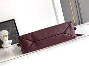 Kitlife Prada Aimée Large Burgundy Leather Shoulder Bag 1BC228 39×23×12cm  - 4
