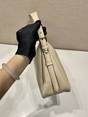 Kitlife Prada Aimée Large Ivory Beige Leather Shoulder Bag 1BC228 39×23×12cm - 4