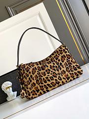 Kitlife Prada Aimée Large Leather Shoulder Bag Leopard Print 1BC228 39×23×12cm - 1