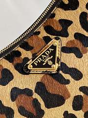Kitlife Prada Aimée Large Leather Shoulder Bag Leopard Print 1BC228 39×23×12cm - 3