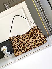 Kitlife Prada Aimée Large Leather Shoulder Bag Leopard Print 1BC228 39×23×12cm - 2