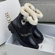 Kitlife Dior D-Quest Ankle Boot Black Calfskin & Shearling - 2