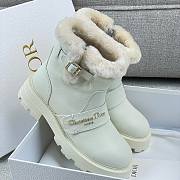 Kitlife Dior D-Quest Ankle Boot White Calfskin & Shearling  - 4
