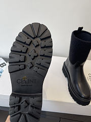 Kitlife Celine Ankle Boots With Low Wool And Black Leather Trim - 4