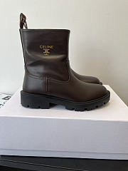 Kitlife Celine Margaret Boots In Dark Brown Calfskin - 1