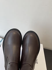 Kitlife Celine Margaret Boots In Dark Brown Calfskin - 6