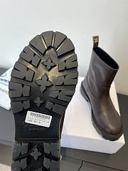 Kitlife Celine Margaret Boots In Dark Brown Calfskin - 5