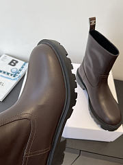 Kitlife Celine Margaret Boots In Dark Brown Calfskin - 3