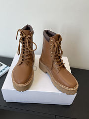 Kitlife Celine Retro Platform Ankle Boots Brown - 6