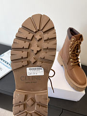 Kitlife Celine Retro Platform Ankle Boots Brown - 5