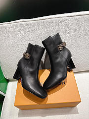 Kitlife Louis Vuitton Silhouette Ankle Boots in Black - 5