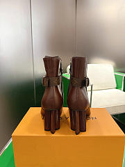 Kitlife Louis Vuitton Silhouette Ankle Boots in Dark Brown - 4