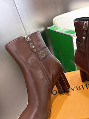 Kitlife Louis Vuitton Silhouette Ankle Boots in Dark Brown - 6