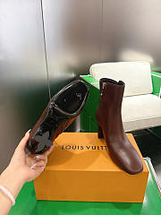 Kitlife Louis Vuitton Silhouette Ankle Boots in Dark Brown - 5