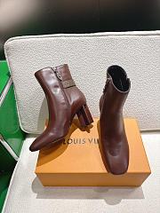 Kitlife Louis Vuitton Silhouette Ankle Boots in Dark Brown - 2