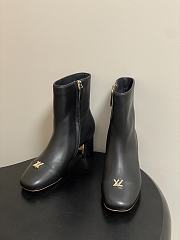 Kitlife Louis Vuitton Swing Ankle Boots Black  - 1