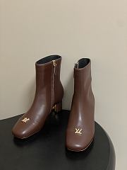Kitlife Louis Vuitton Swing Ankle Boots Dark Brown - 1
