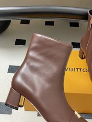 Kitlife Louis Vuitton Swing Ankle Boots Dark Brown - 6