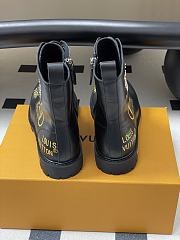 Kitlife Louis Vuitton Ranger Boots Black With Logo - 5