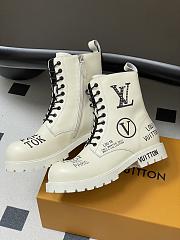 Kitlife Louis Vuitton Ranger Boots White With Logo - 1