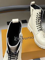 Kitlife Louis Vuitton Ranger Boots White With Logo - 5