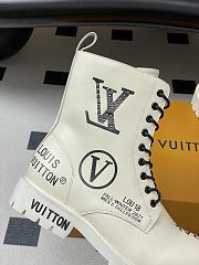 Kitlife Louis Vuitton Ranger Boots White With Logo - 3