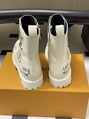 Kitlife Louis Vuitton Ranger Boots White With Logo - 4
