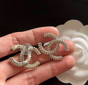 Kitlife Chanel CC Silver Earrings - 6