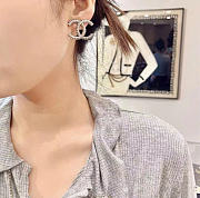 Kitlife Chanel CC Silver Earrings - 2