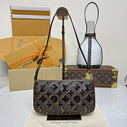 Kitlife Louis Vuitton Pochette Accessoires Bag Monogram Noir M26473 23.5x4x13.5cm - 1