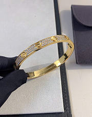Kitlife Cartier Love Paved Bacelet in Gold - 4