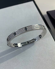 Kitlife Cartier Love Paved Bacelet in Silver - 1