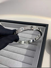 Kitlife Cartier Love Paved Bacelet in Silver - 2