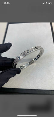 Kitlife Cartier Love Paved Bacelet in Silver - 4