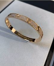 Kitlife Cartier Love Paved Bacelet in Rose Gold - 1