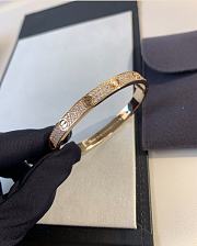Kitlife Cartier Love Paved Bacelet in Rose Gold - 3