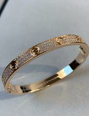 Kitlife Cartier Love Paved Bacelet in Rose Gold - 2