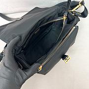 Kitlife Prada Explore Medium Black Shoulder Bag With Flap 1BD394 30x14x10cm  - 5