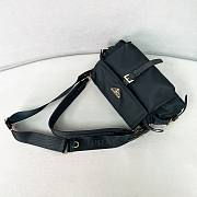 Kitlife Prada Explore Medium Black Shoulder Bag With Flap 1BD394 30x14x10cm  - 2