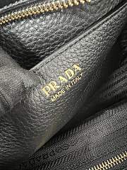 Kitlife Prada Large leather Top-handle Bag Black 1BB148 33x22x14cm - 6