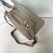 Kitlife Prada Large leather Top-handle Bag Grey 1BB148 33x22x14cm  - 4