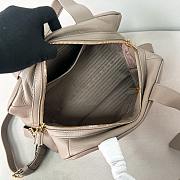 Kitlife Prada Large leather Top-handle Bag Grey 1BB148 33x22x14cm  - 3