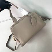 Kitlife Prada Large leather Top-handle Bag Grey 1BB148 33x22x14cm  - 2