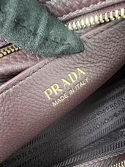 Kitlife Prada Large leather Top-handle Bag Burgundy 1BB148 33x22x14cm - 2